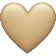 beige heart  sticker