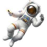 Smoking on the moon  sticker