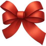 Red gift bow sticker