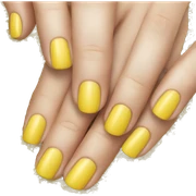 Yellow nails sticker