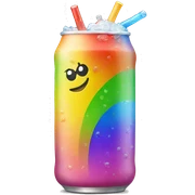 rainbow soda sticker