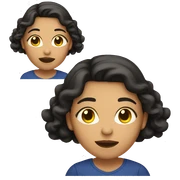 Latina with light skin singing  sticker