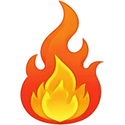 Fire outline neon sticker