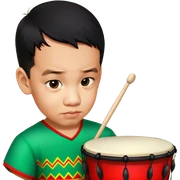 Festive Drummer sticker