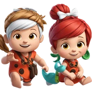 girls with big smiles sticker