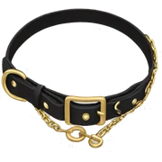 Dog collar with chain sticker