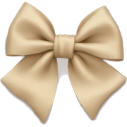 bow beige sticker