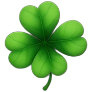 Black clover leaf sticker