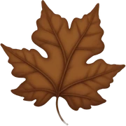 Brown leaves  sticker