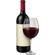 Red wine sticker