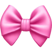 pink bow sticker