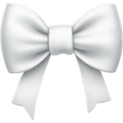 white bow sticker
