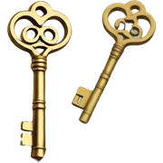 🗝️ Antique key but gold sticker