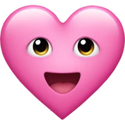 Pink heart sticker