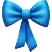 Blue Bow  sticker