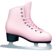 pastel pink ice skates sticker