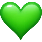 green heart sticker