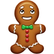 Gingerbread cookie sticker