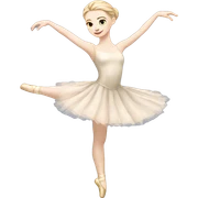 Pale skin ballet dancer full body sticker