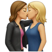 Two woman kissing sticker