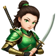 Emerald Samurai sticker