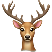 christmas deer sticker