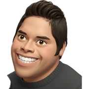 smiling boy in sweater sticker