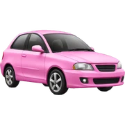 Pink car sticker