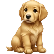 golden retriver puppy sticker