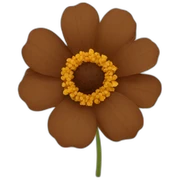 brown flower sticker