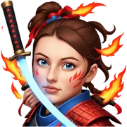 Fire-Wielding Samurai sticker