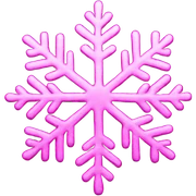 Pink Snowflake sticker
