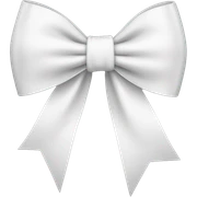 white bow sticker
