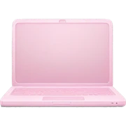 Light pink laptop sticker