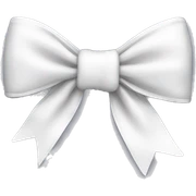 white bow sticker