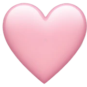 light pink heart sticker