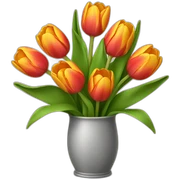 Tulip bouquet sticker