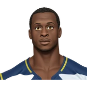dark-skinned male portrait on white sticker