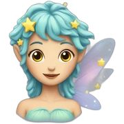 fairy with stars sticker