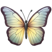 Clear crystal butterfly sticker