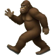 Bigfoot emoji sticker