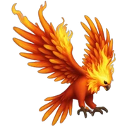 Phoenix on fire sticker