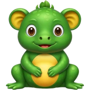 Una rana con un caucho  sticker