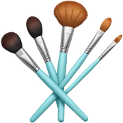 Makeup brushes sticker