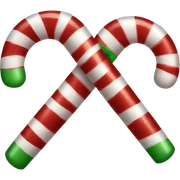Candy cane bow  sticker
