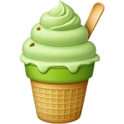 green ice cream cup sticker