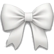 white bow sticker