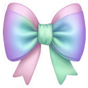 Pastel bow  sticker