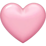 soft pink heart sticker