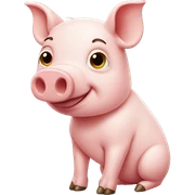 Pig sticker